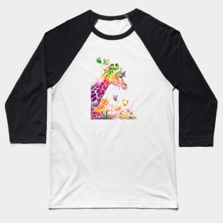 Giraffe Baseball T-Shirt